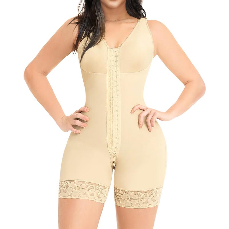 Fajas Colombianas Shapewear for Women Tummy Control Full Shapewear Butt Lifter with Zipper Crotch