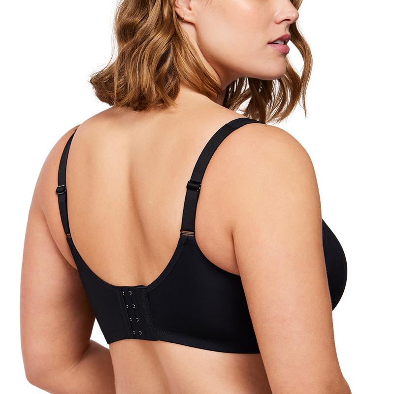 Plus Size Underwire Non-padded Smoothing Wide Strap Full Coverage